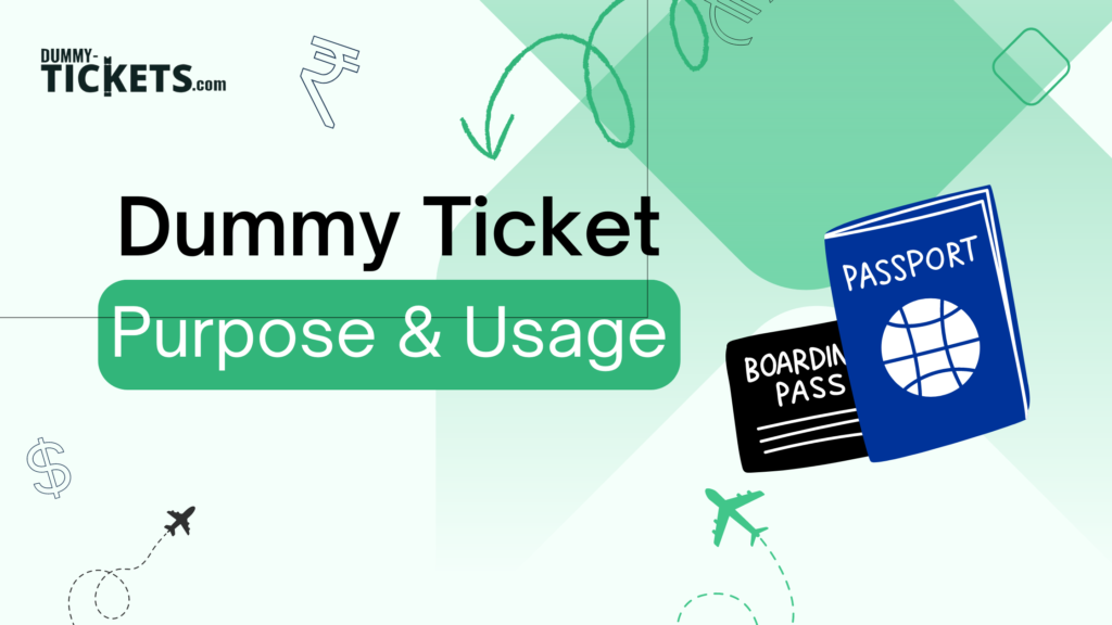 dummy ticket purpose and usage