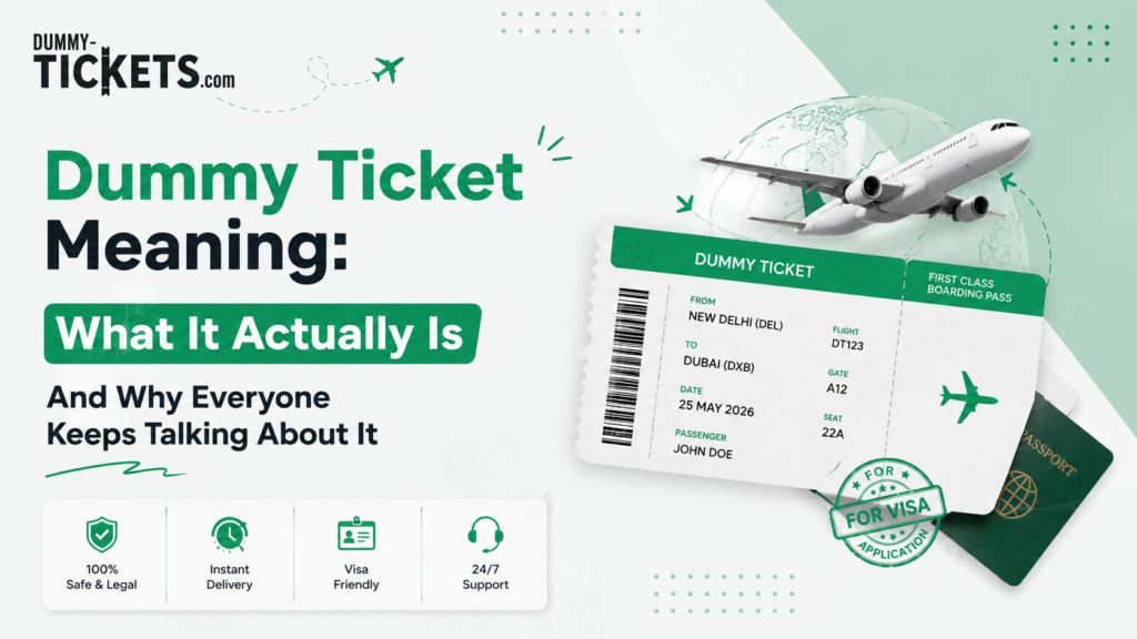 Dummy ticket Meaning