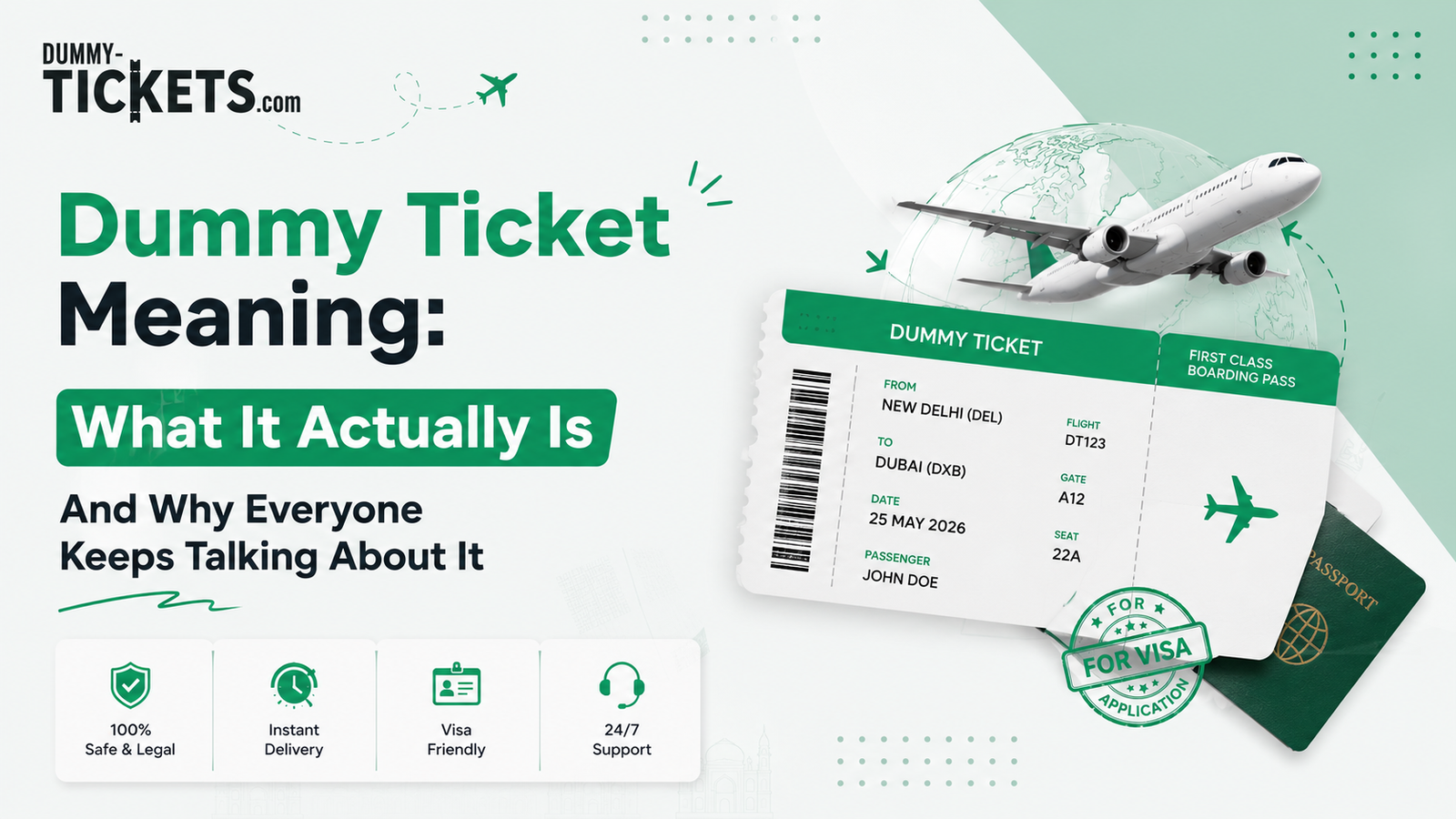 Complete Dummy Guide What Is a Dummy Ticket? Complete Guide to Flight Reservation in