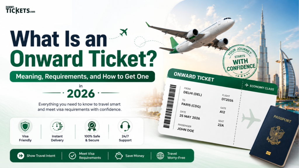 What is an onward ticket