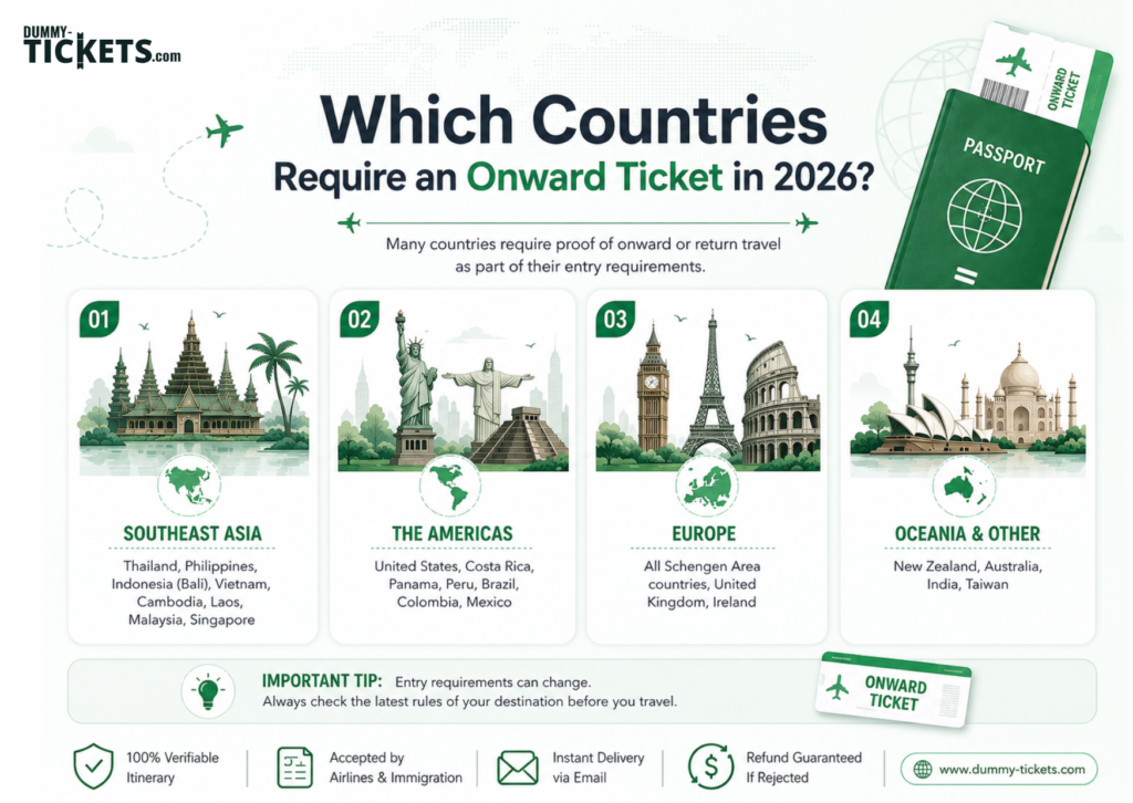Which Countries Require an Onward Ticket in 2026