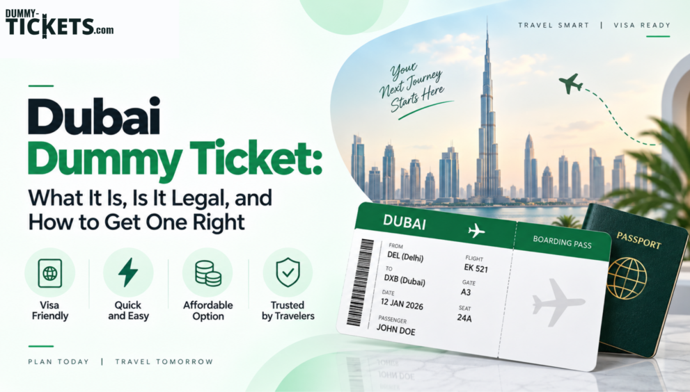 Dubai Dummy Ticket