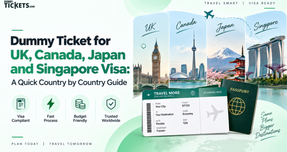 Dummy ticket for uk visa