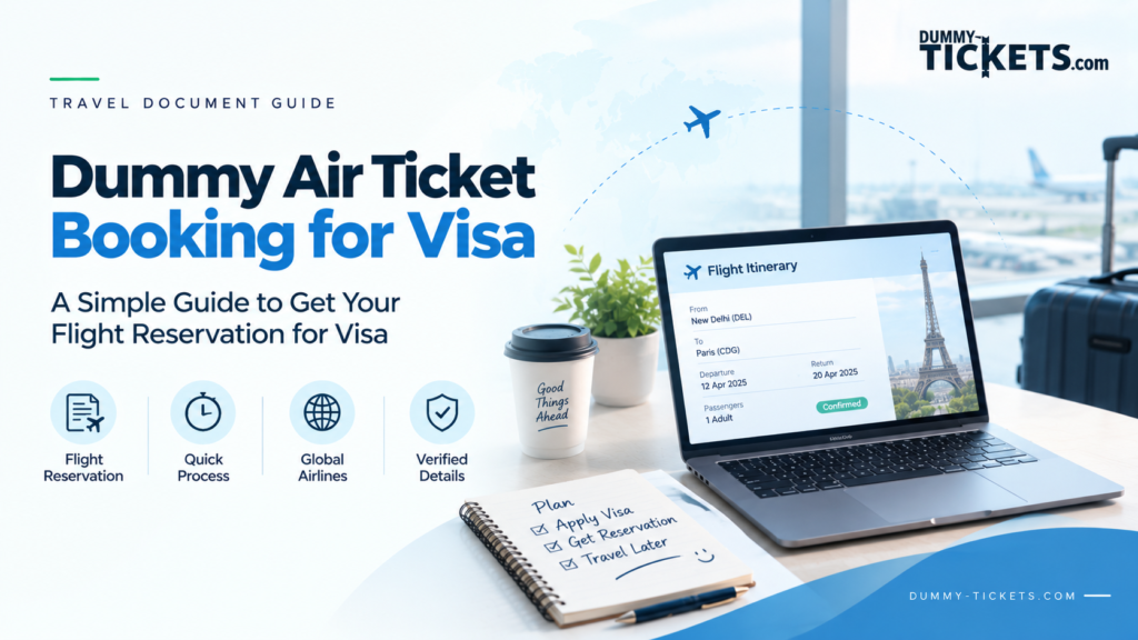 Dummy air ticket booking for visa