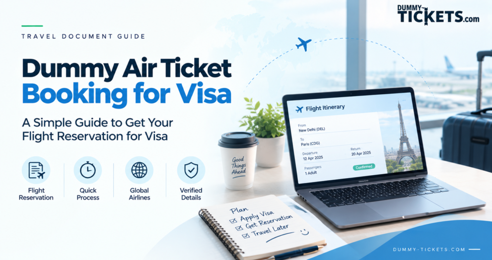 Dummy air ticket booking for visa