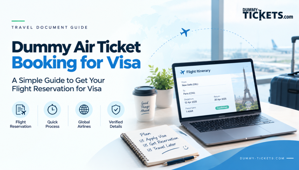 Dummy air ticket booking for visa
