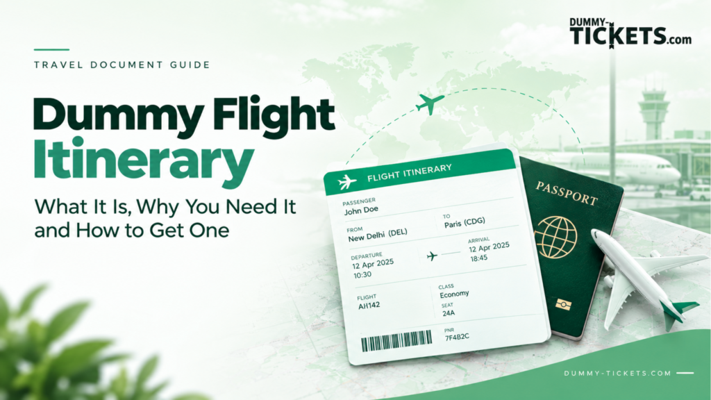 Dummy Flight itinerary